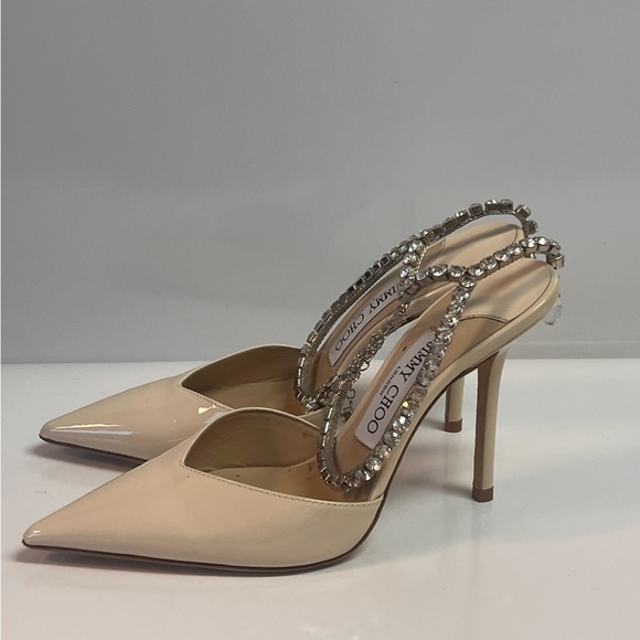 Jimmy choo white diamond kitten heel - Picture 3 of 4